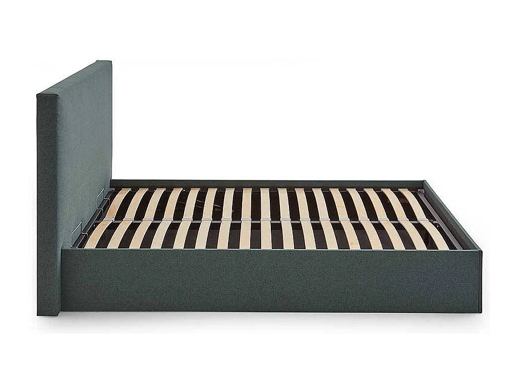 Doppelbett Polster Dunkelgrün Stoff 160x200 cm 180x200 cm