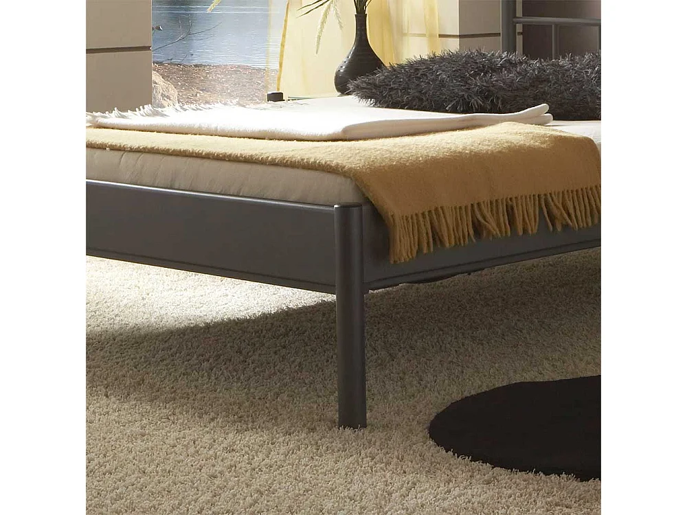 Futonbett mit 4-Fuß Gestell Anthrazit