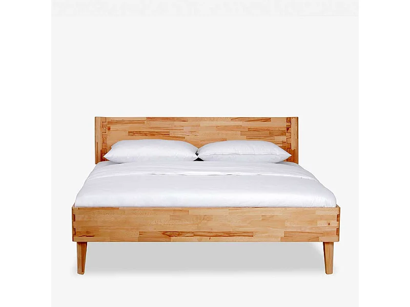 Singelbett aus Kernbuche Massivholz geölt