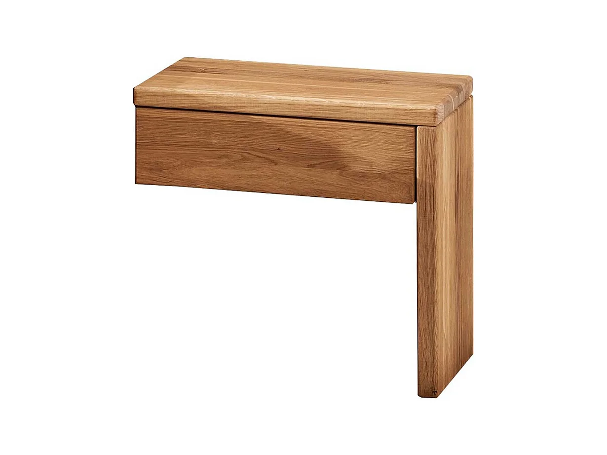 Naturholzbetten Betten aus Wildeiche Massivholz 45 cm Fußteil