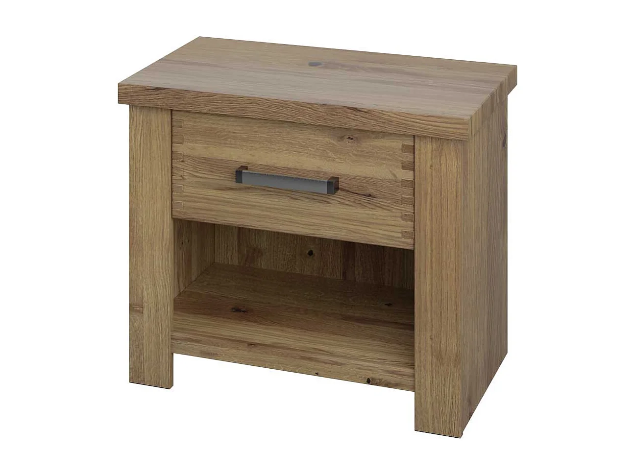 Doppelbett Bettgestell mit teilmassiver Oberfläche im Landhausstil