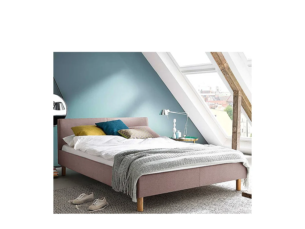 Stoffbett in Altrosa Skandi Design