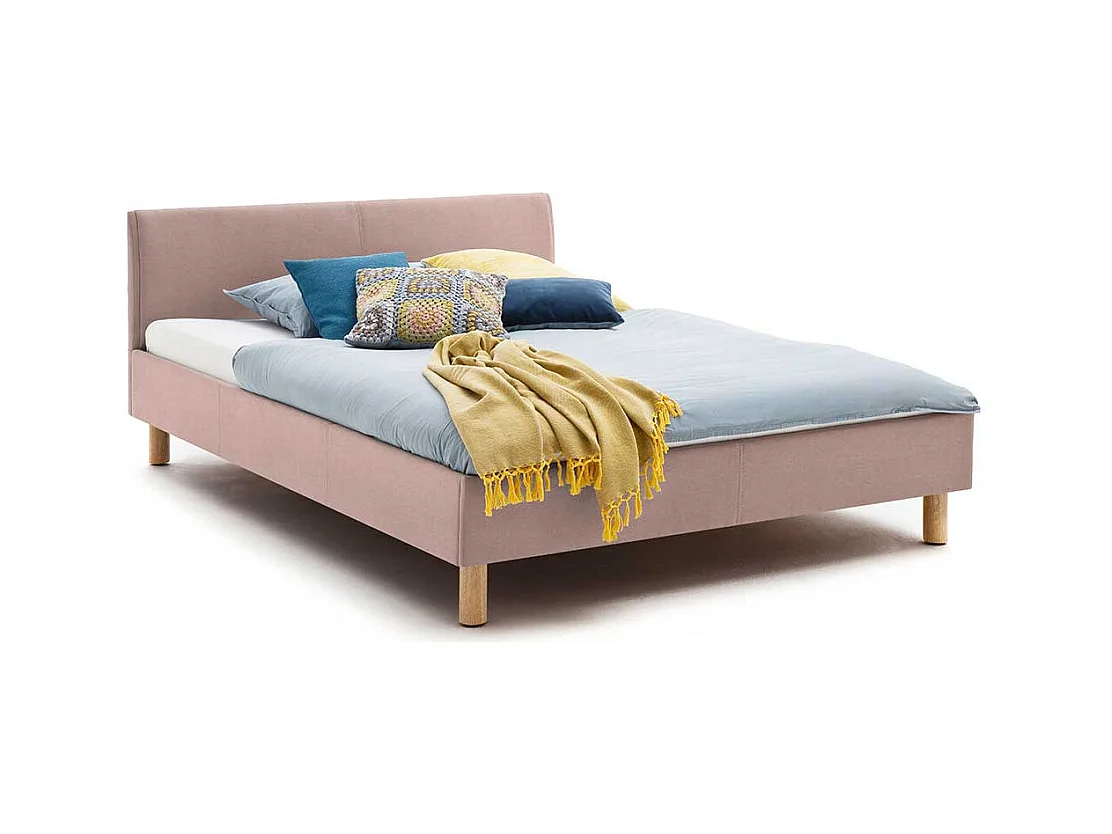 Stoffbett in Altrosa Skandi Design