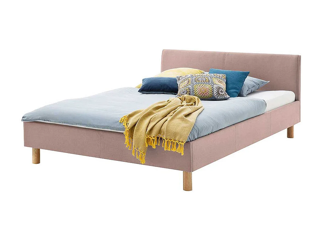 Stoffbett in Altrosa Skandi Design