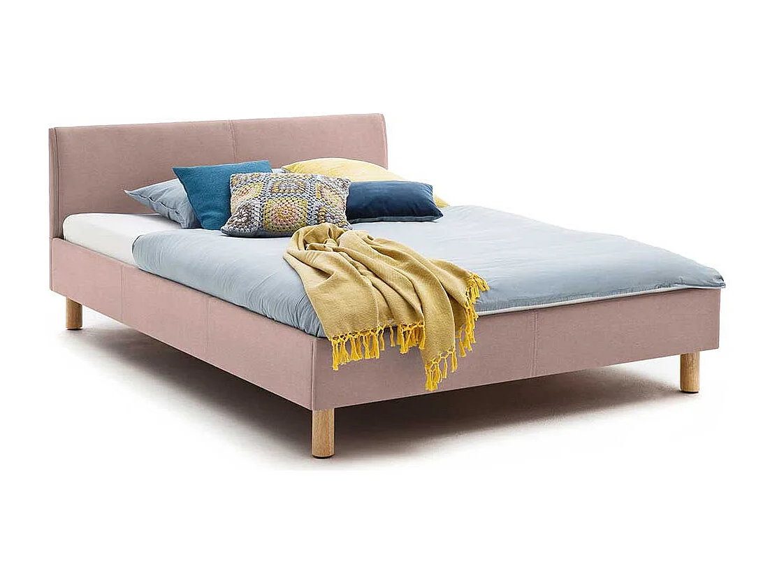 Stoffbett in Altrosa Skandi Design