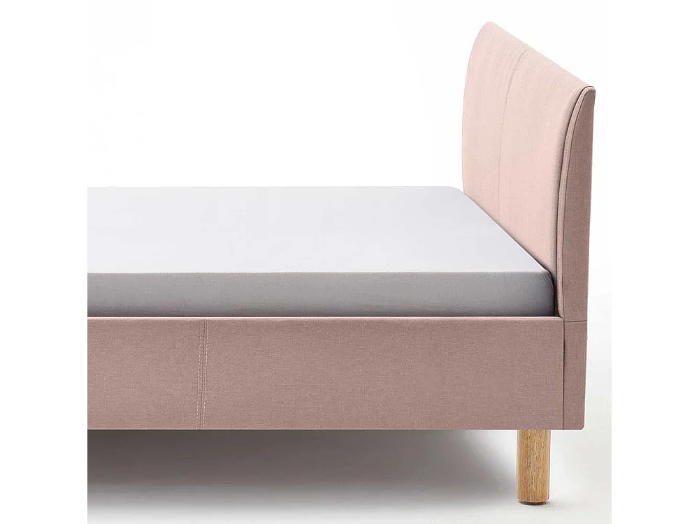 Stoffbett in Altrosa Skandi Design