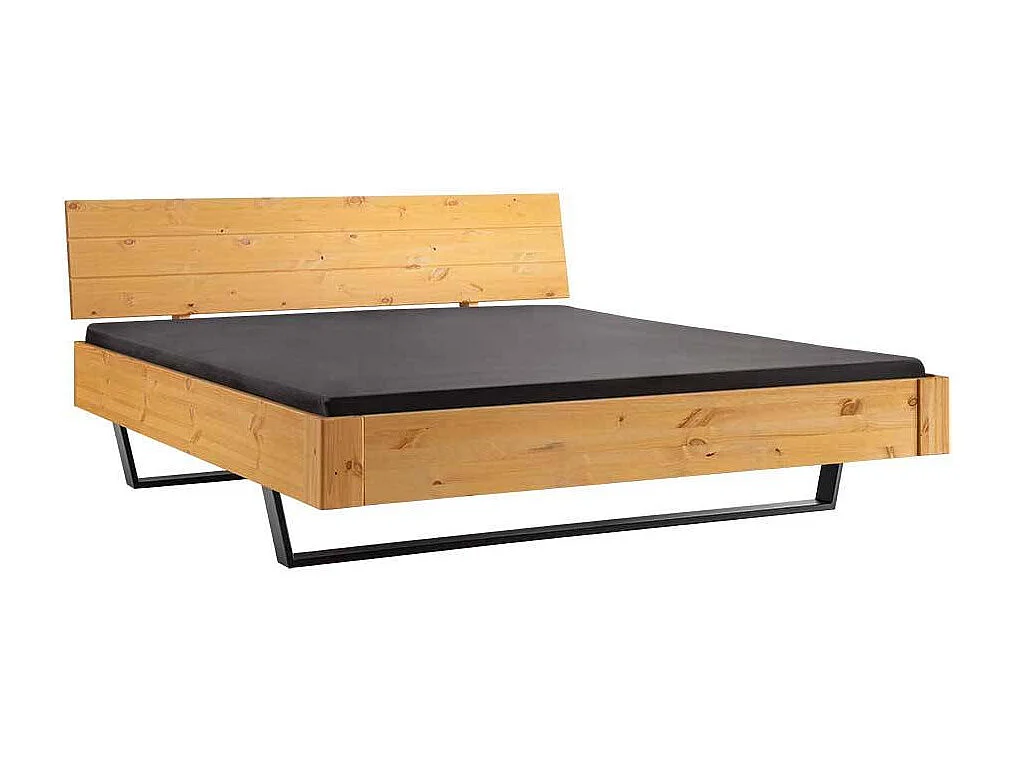 Doppelbett Kufenbett aus Kiefer Massivholz gelaugt