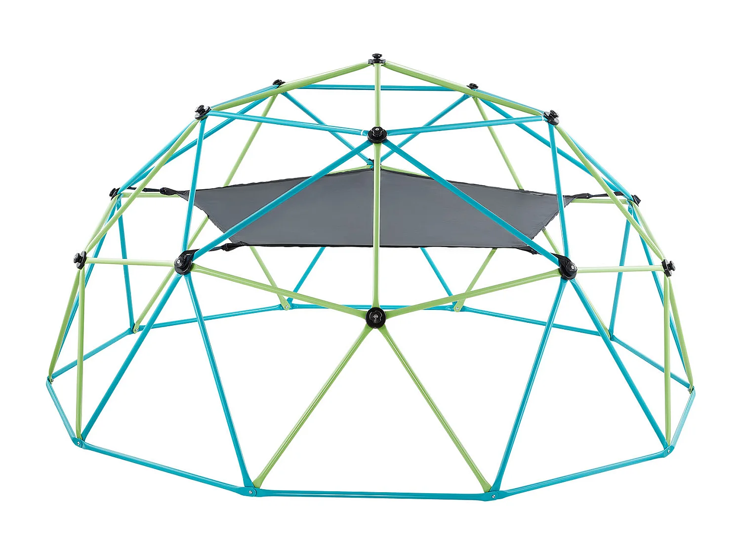 Kopuła Wspinaczkowa SucceBuy Geometryczna 305 cm, Klatka do Wspinania z Huśtawką i Hamakiem, Solidna Klatka dla Wiewiórek z Nośnością 453 kg