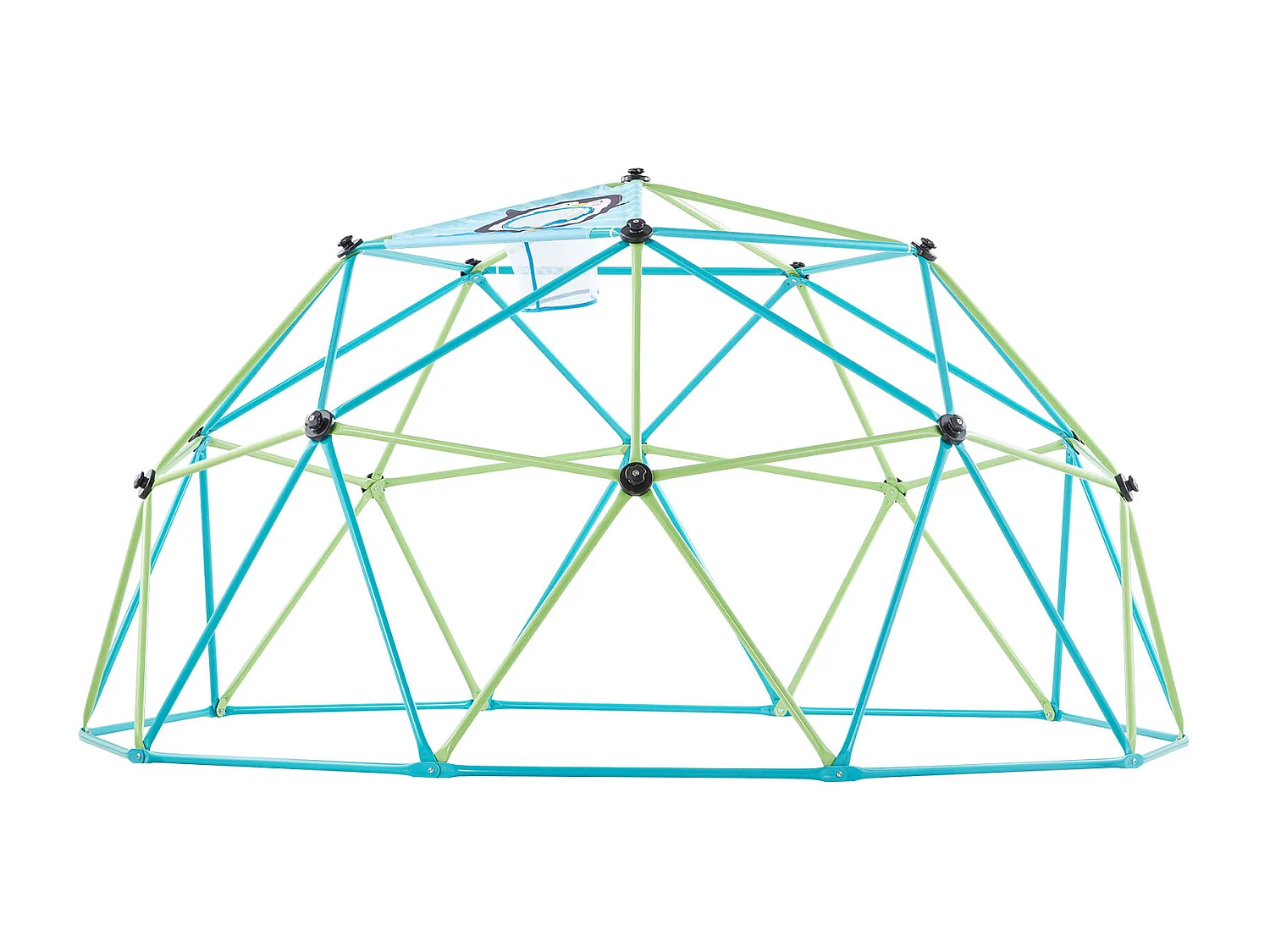 Kopuła Wspinaczkowa SucceBuy Geometryczna, Klatka do Wspinania z Siecią Ośmiornicy i 2 Piłkami do Koszykówki, Solidna Klatka dla Wiewiórek z Nośnością 453 kg