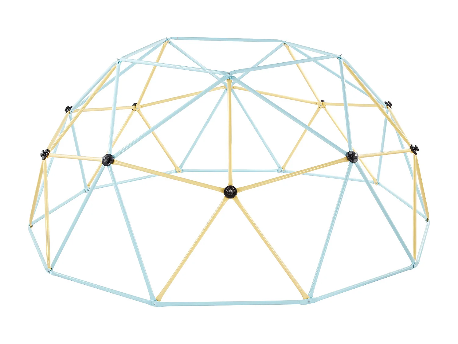 Kopuła Wspinaczkowa SucceBuy Geometryczna 305 cm, Klatka do Wspinania z Siecią i 2 Piłkami do Koszykówki, Solidna Klatka dla Wiewiórek Nośność 453 kg