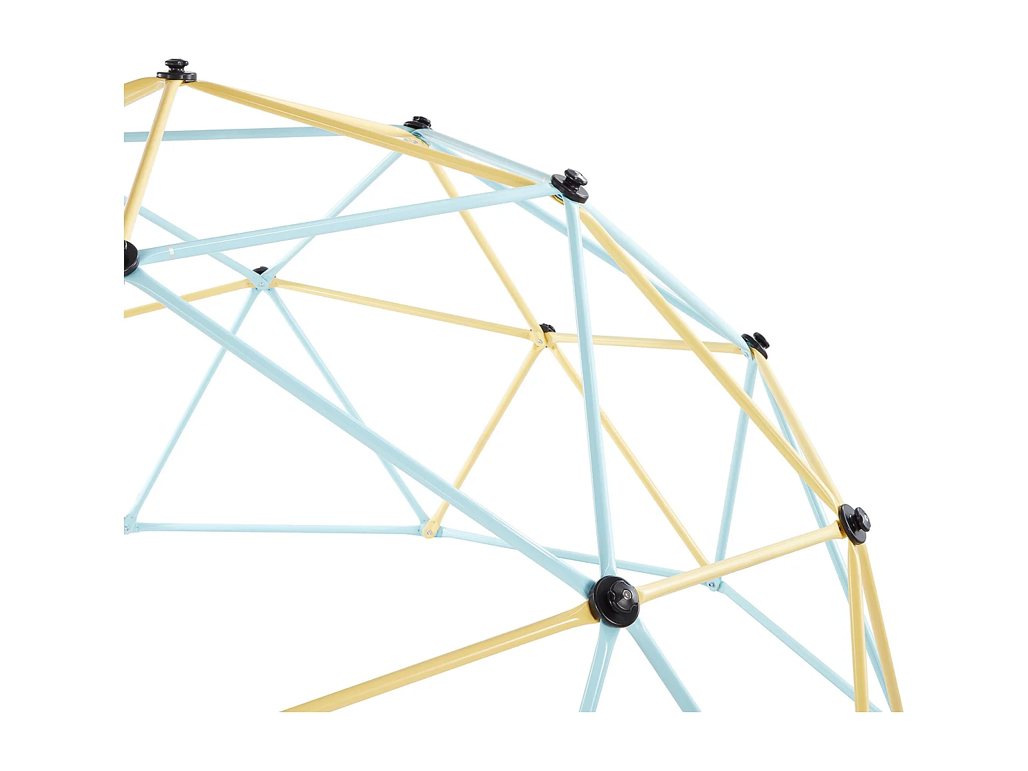 Kopuła Wspinaczkowa SucceBuy Geometryczna 305 cm, Klatka do Wspinania z Siecią i 2 Piłkami do Koszykówki, Solidna Klatka dla Wiewiórek Nośność 453 kg