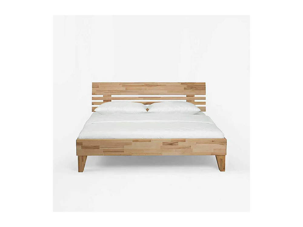 Doppelbett aus Kernbuche Massivholz geölt