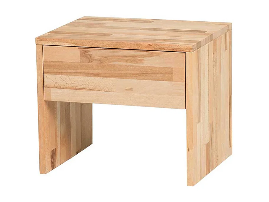 Singlebett aus Kernbuche Massivholz Überlänge (zweiteilig)