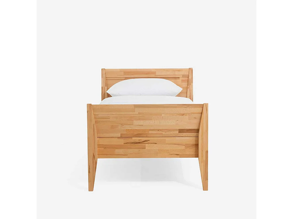 Massivholzbett aus Buche geölt Vierfuß Gestell