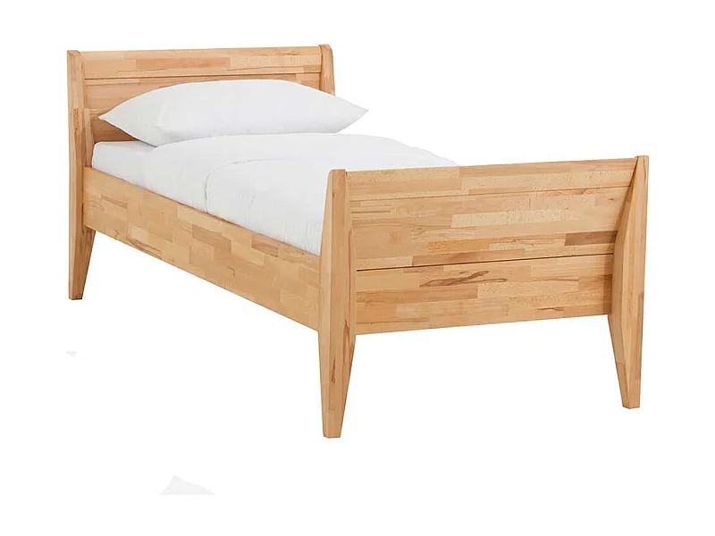 Massivholzbett aus Buche geölt Vierfuß Gestell