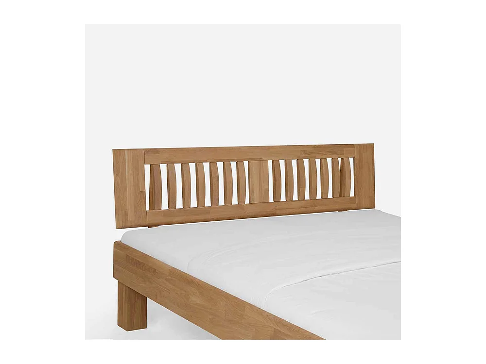 Bett aus Wildeiche Massivholz mit überlänge