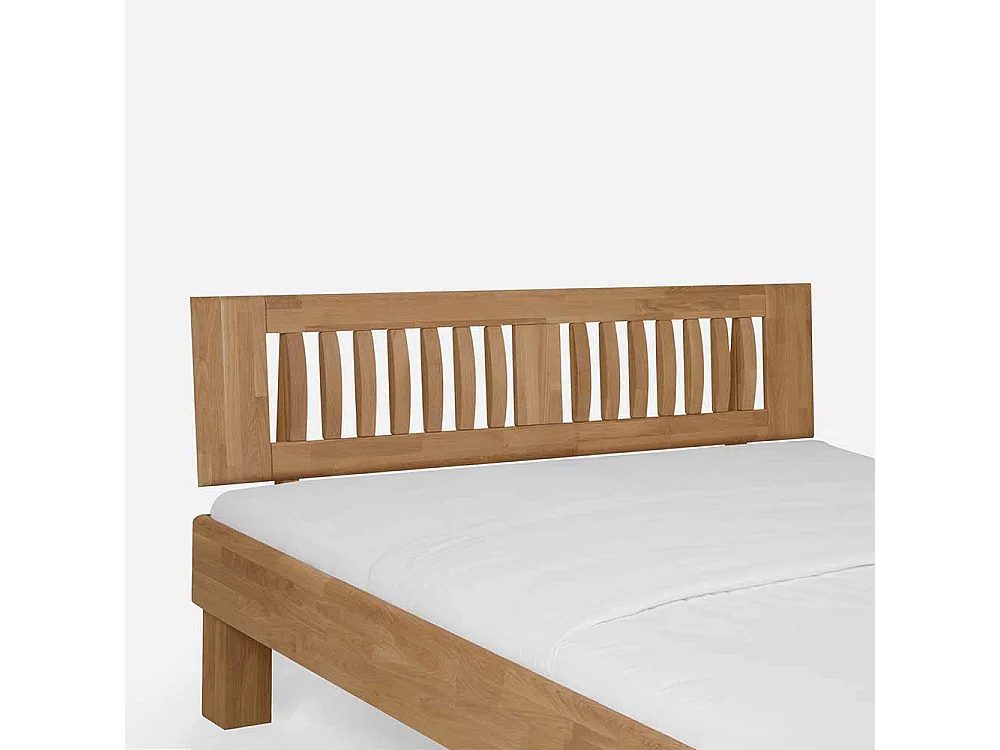 Bett aus Wildeiche Massivholz mit überlänge