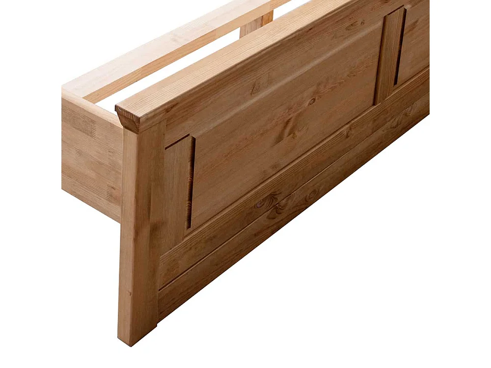 Massivholzbettgestell in Eichefarben gebeizt und geölt Kiefer