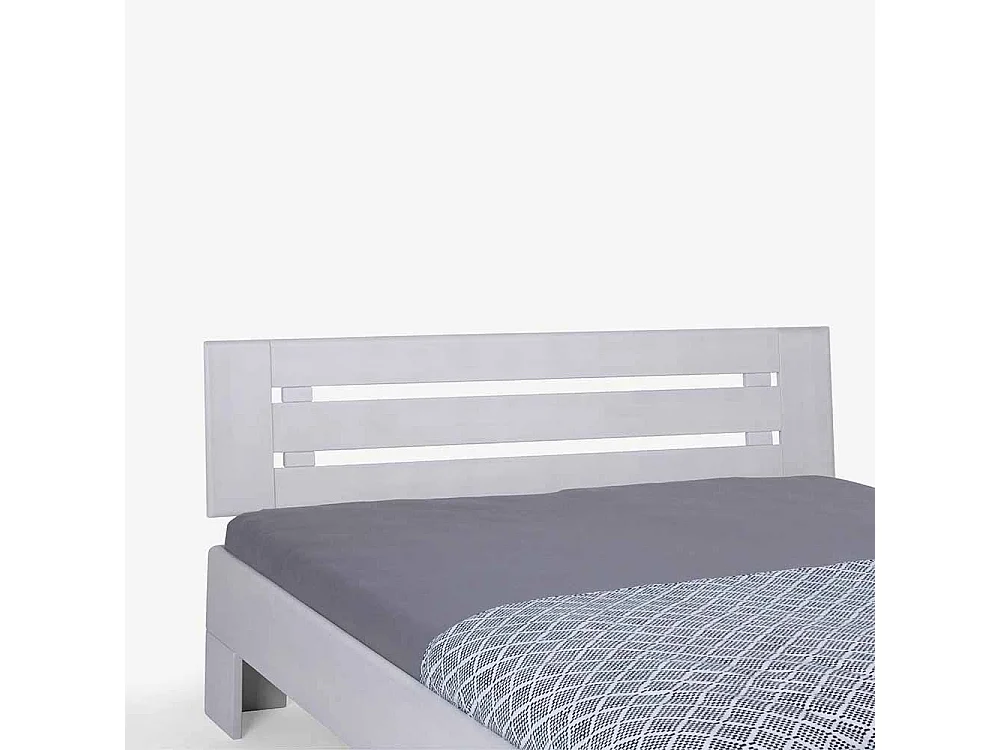 Holzbett in Weiß lackiert Buche massiv