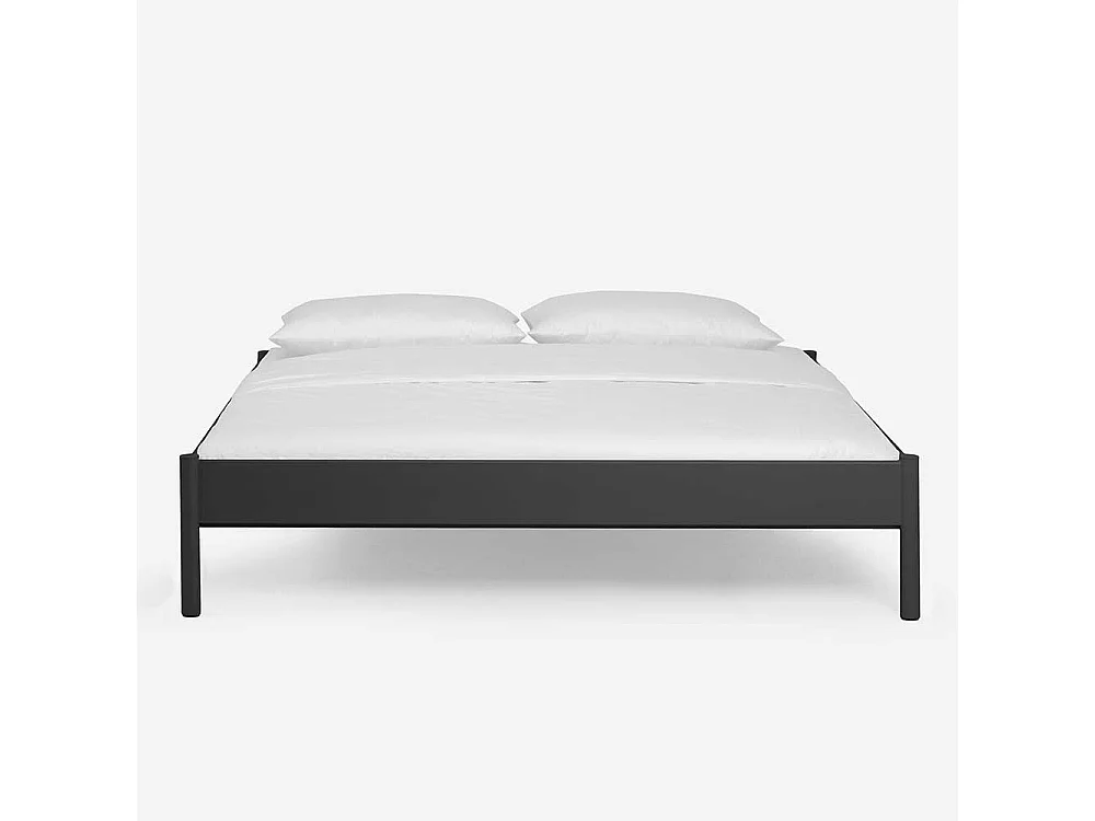 Bett aus Eisen Schwarz ohne Kopfteil (dreiteilig)