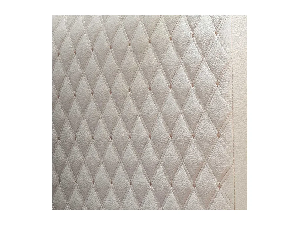 Ehebett in Beige und Eiche Bianco LED Beleuchtung