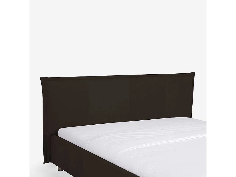 Polsterbett in Braun Kunstleder Überlänge