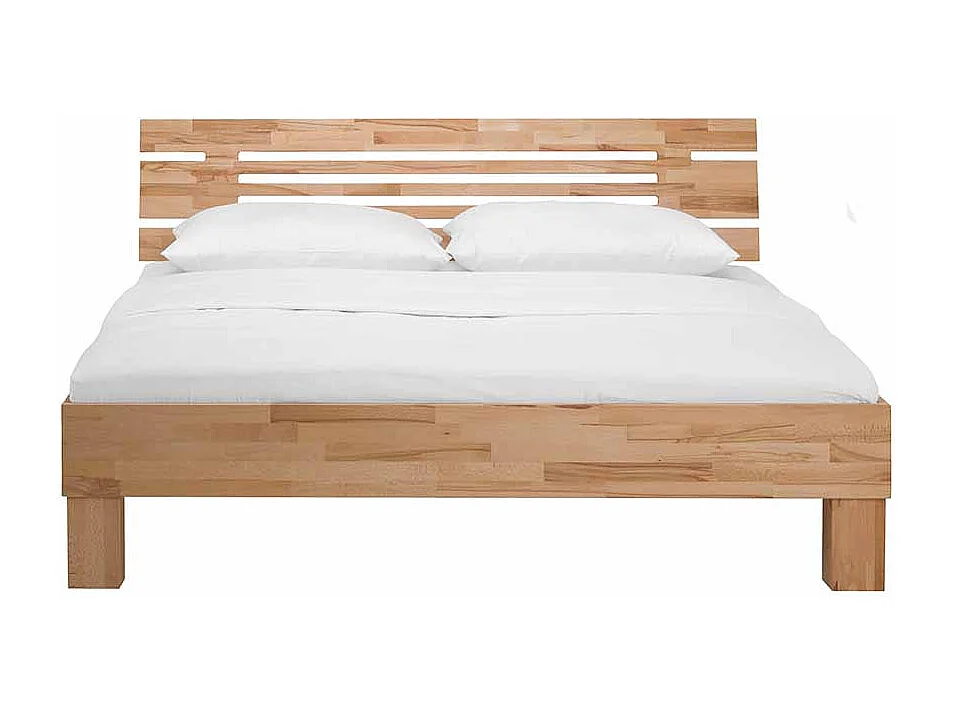 Bett aus Kernbuche massiv geölt