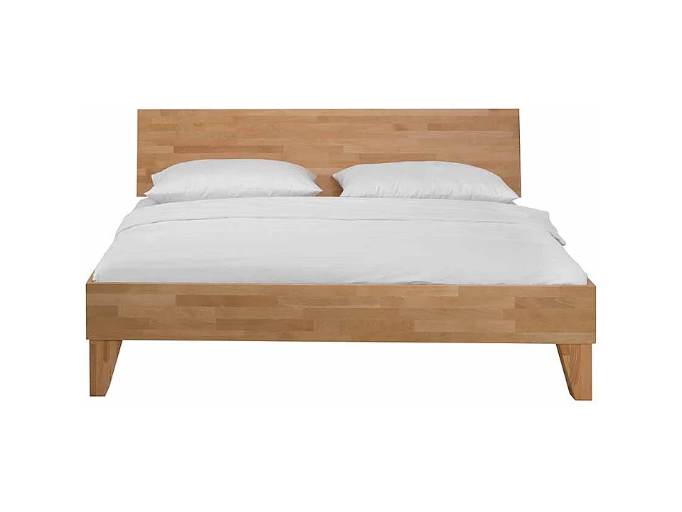 Holzbett aus Buche Massivholz lackiert