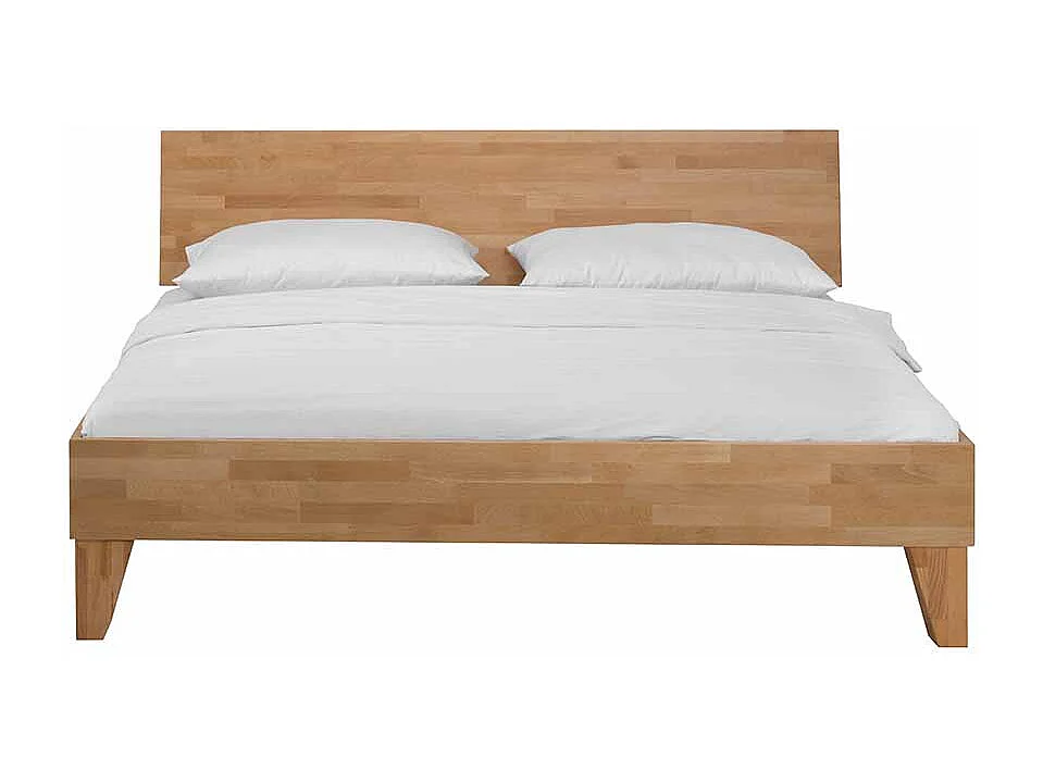 Holzbett aus Buche Massivholz lackiert