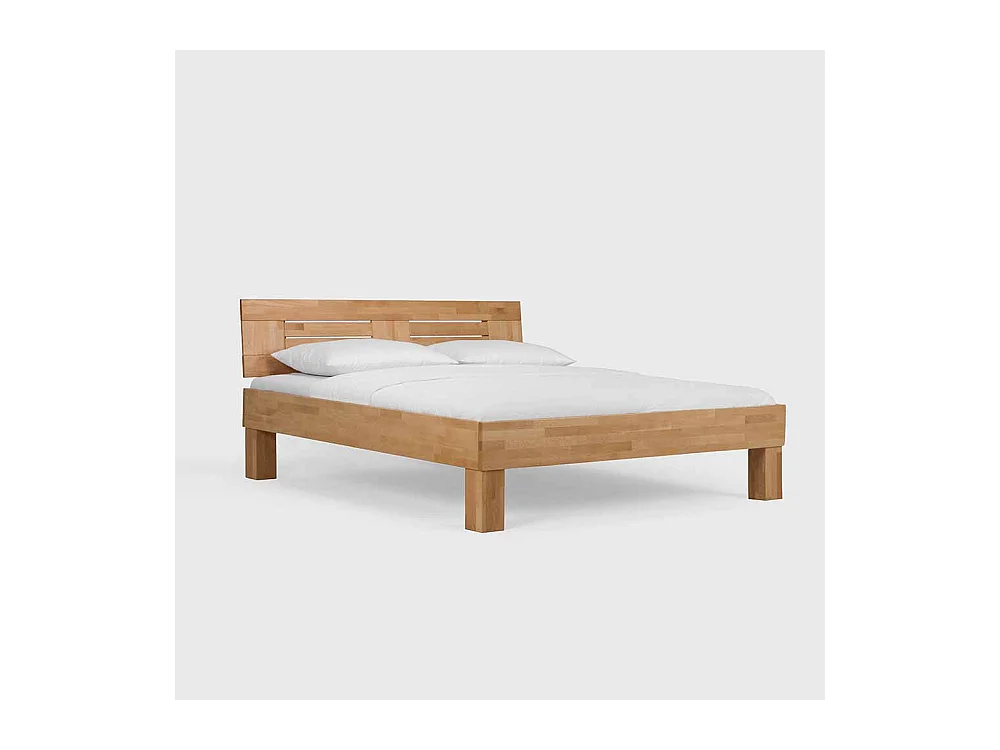 Buchenholz Bett massiv lackiert