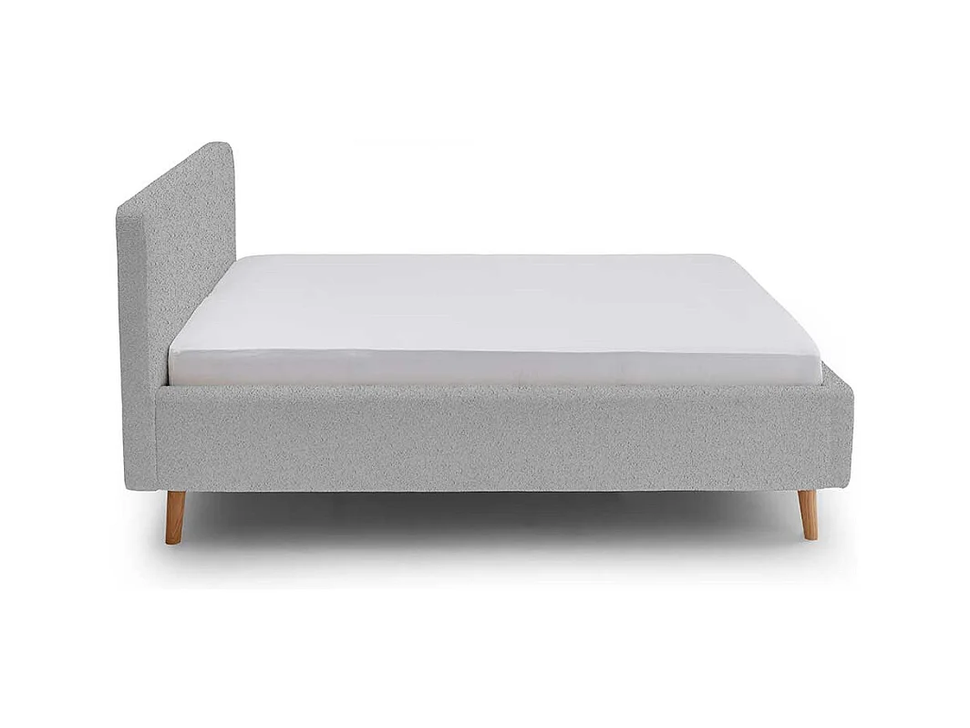 Polster Doppelbett Grau 160x200 cm oder 180x200 cm 105 cm hoch