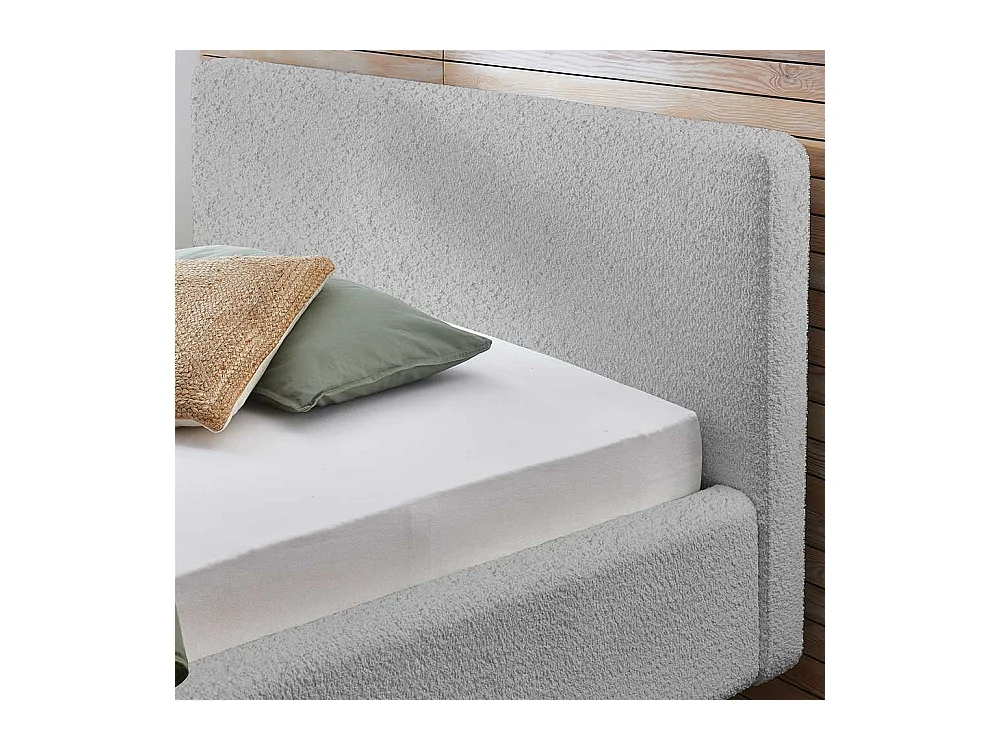 Polster Doppelbett Grau 160x200 cm oder 180x200 cm 105 cm hoch