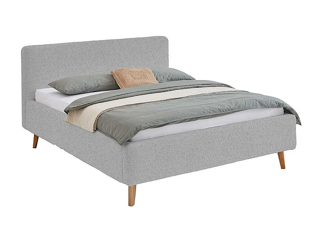 Polster Doppelbett Grau 160x200 cm oder 180x200 cm 105 cm hoch