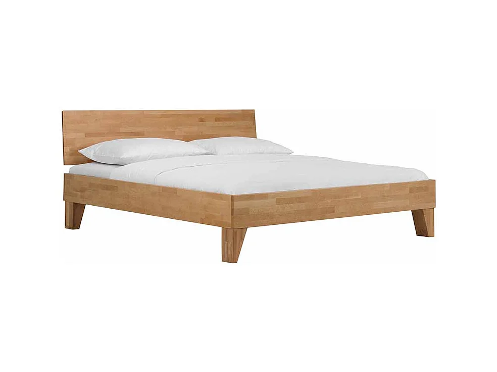 Holzbett aus Buche Massivholz lackiert