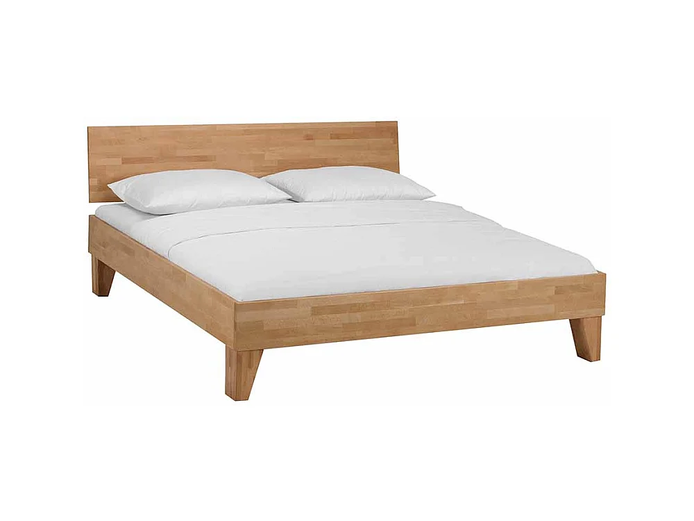 Holzbett aus Buche Massivholz lackiert