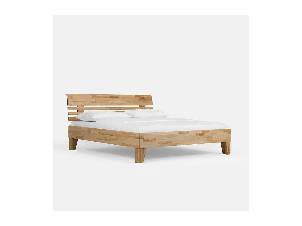 Doppelbett aus Kernbuche Massivholz geölt