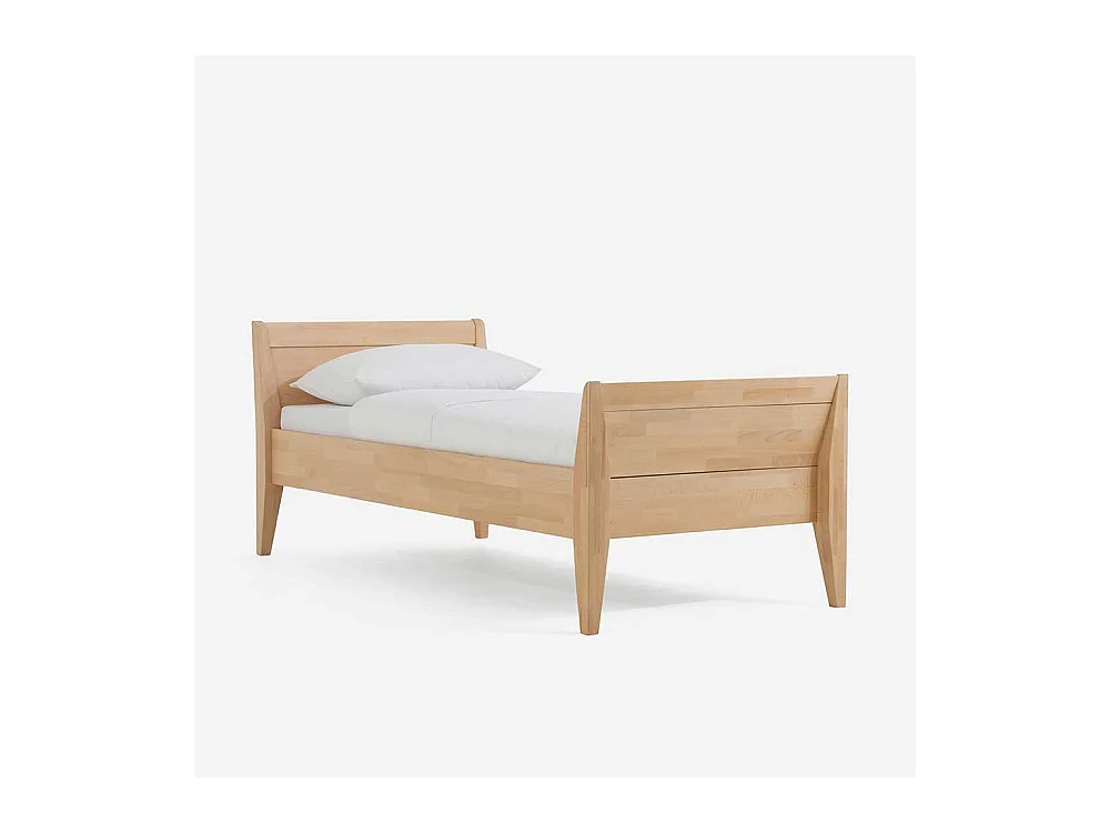 Einzelbett aus Buche Massivholz mit Überlänge