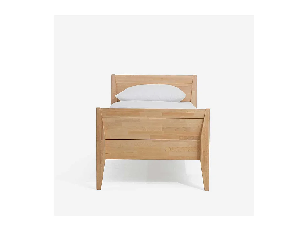 Einzelbett aus Buche Massivholz mit Überlänge