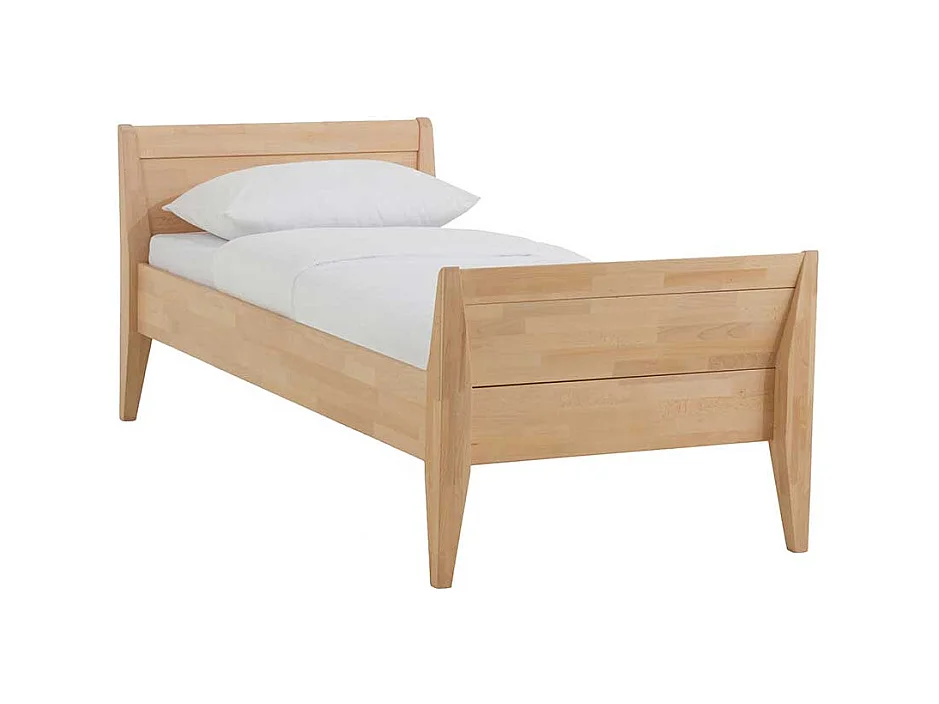 Einzelbett aus Buche Massivholz mit Überlänge