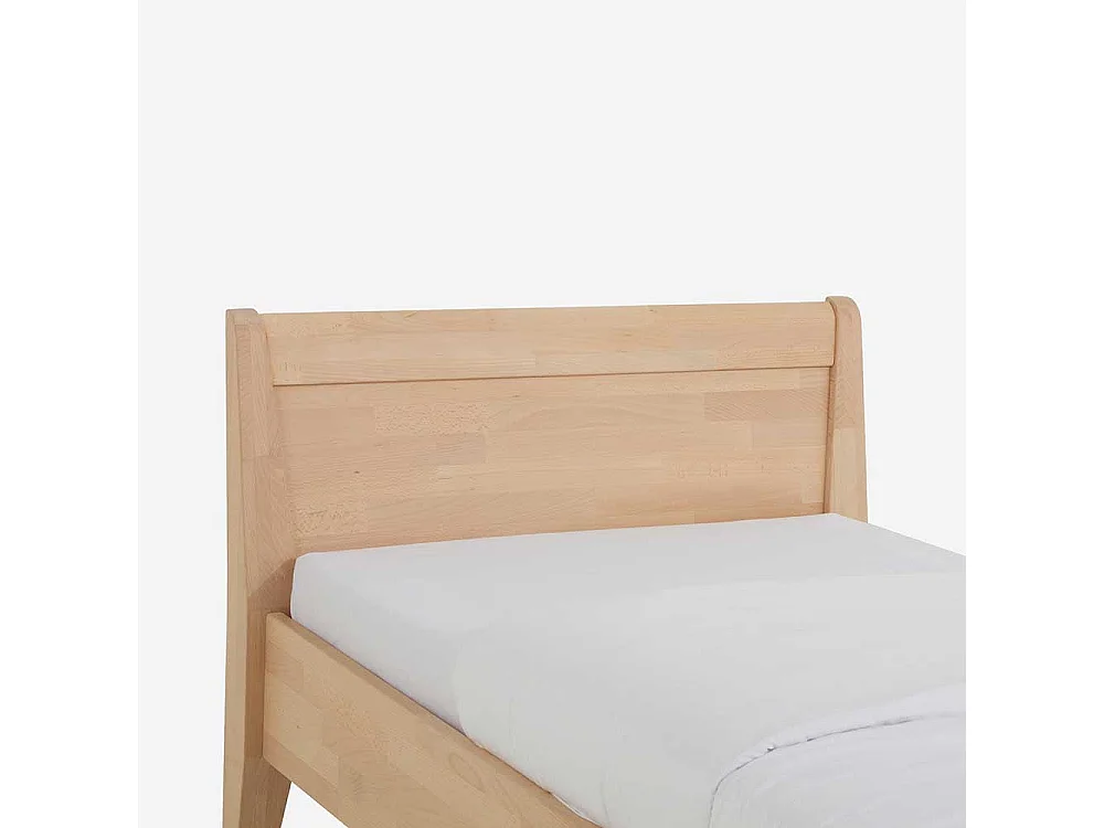 Einzelbett aus Buche Massivholz mit Überlänge