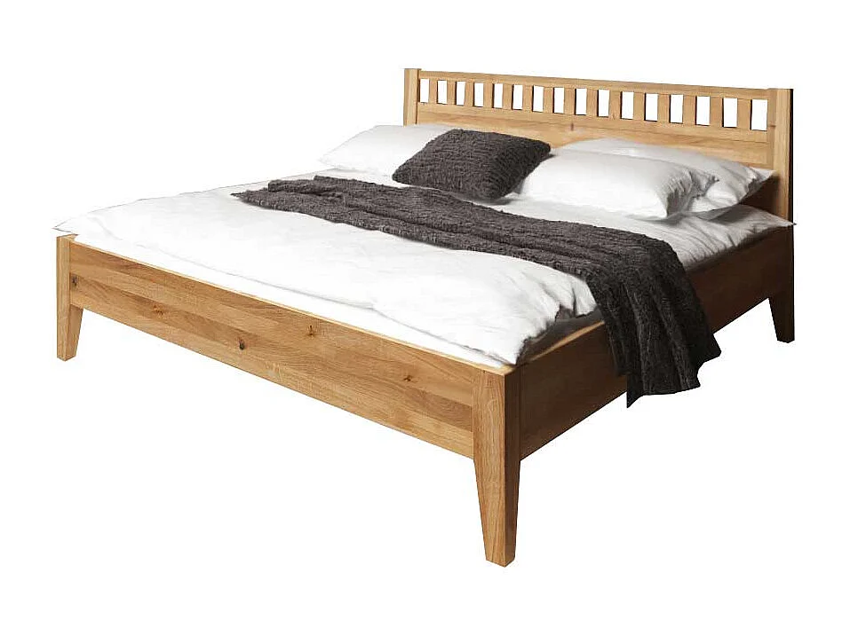 Bett aus Wildeiche massiv geölt kaufen