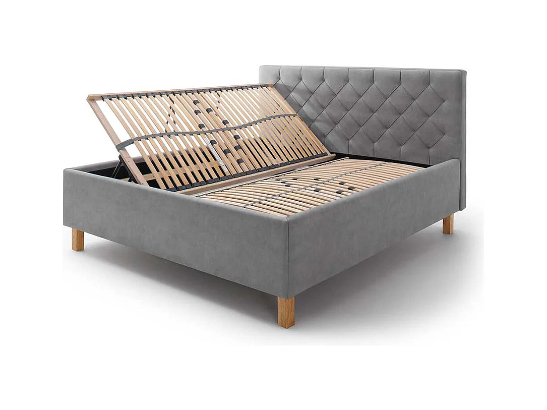 Polsterbett mit Bettkasten 55 cm Einstiegshöhe