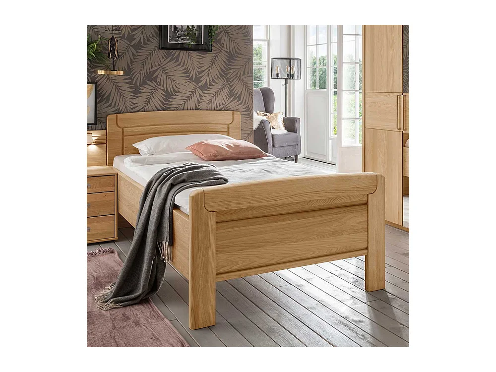 Komfortbett aus Eiche teilmassiv Made in Germany