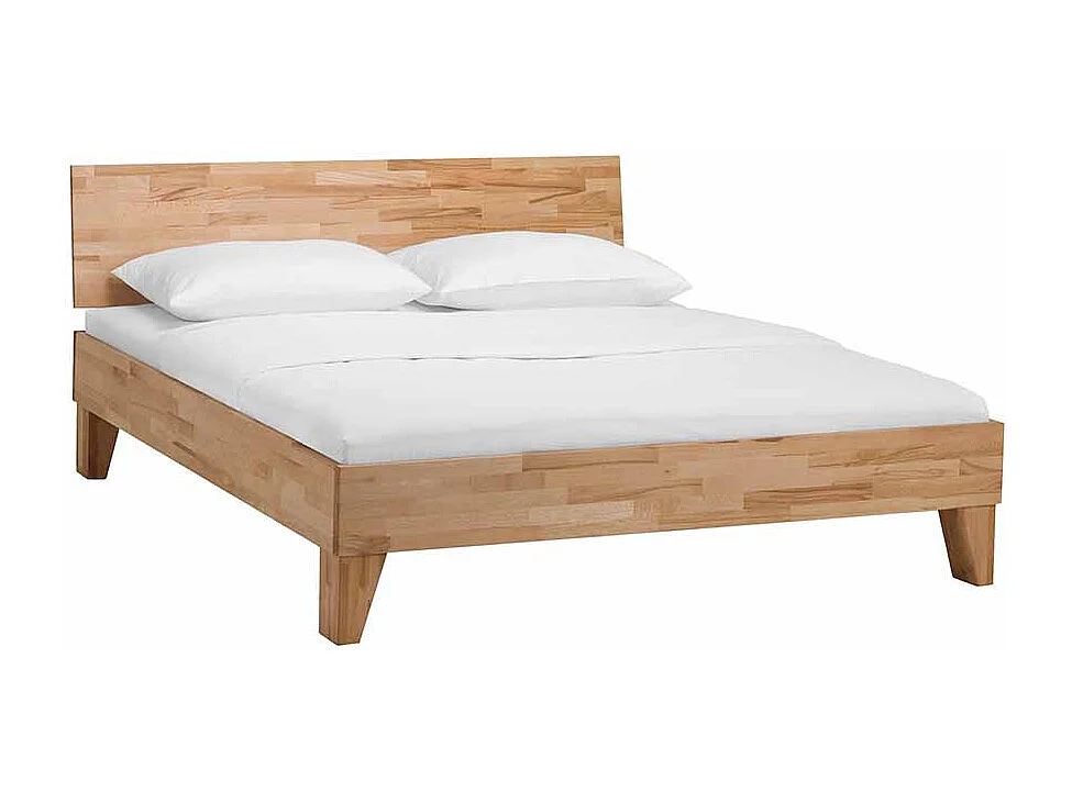 Singlebett aus Kernbuche Massivholz geölt