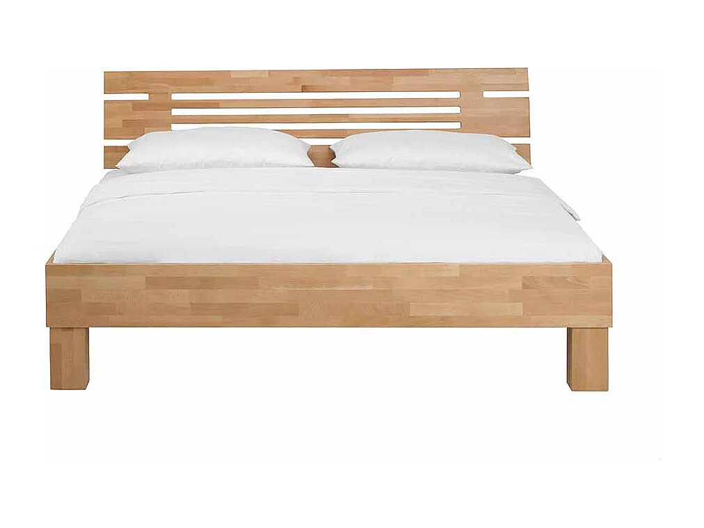 Buchenholzbett massiv lackiert