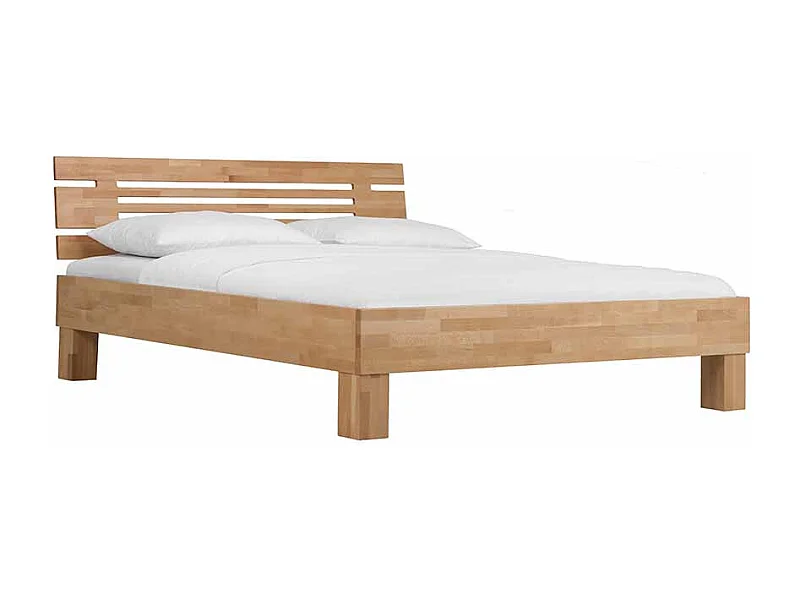 Buchenholzbett massiv lackiert