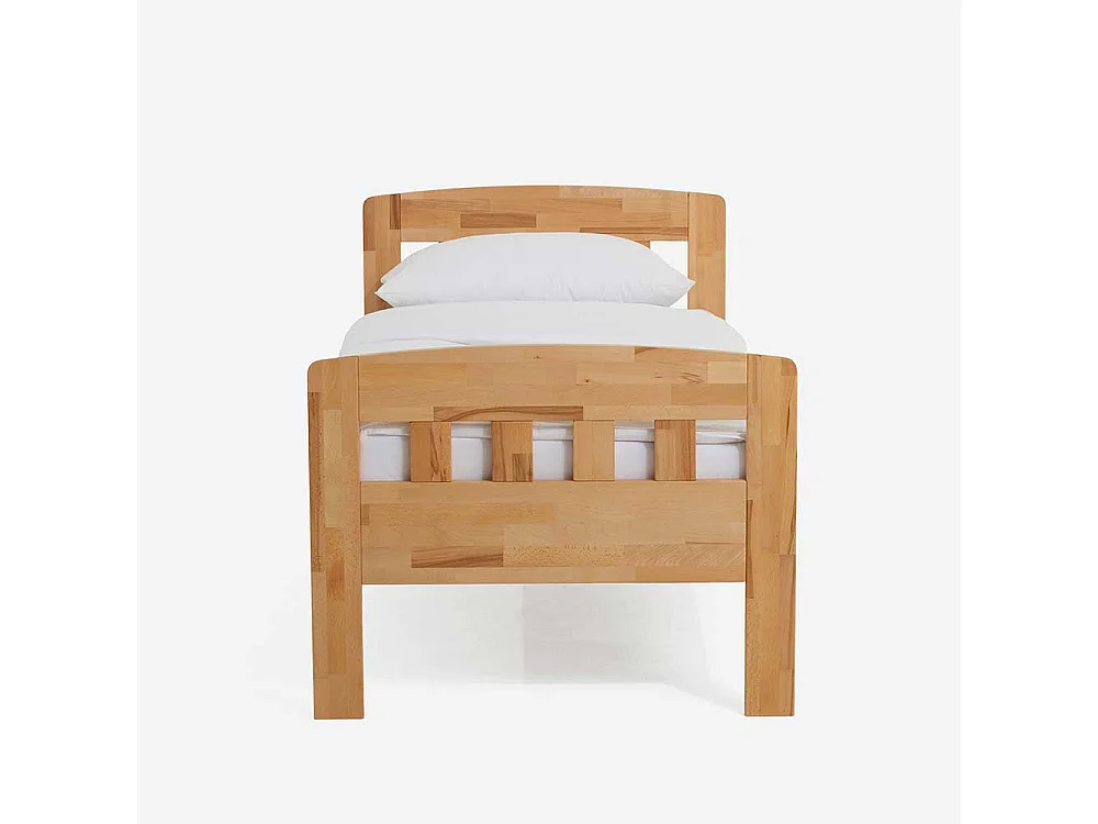 Bett mit Komforthöhe Kernbuche massiv