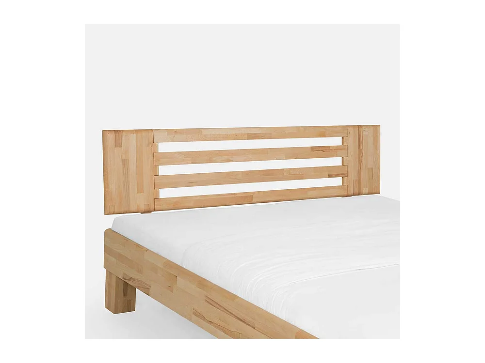 Ehebett mit Nachtkommoden Kernbuche massiv (dreiteilig)