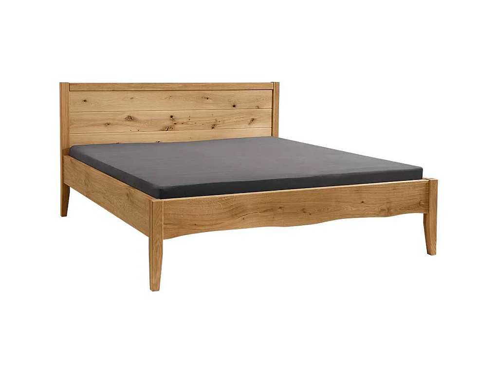 Doppelbett Massivholzbett aus Wildeiche Massivholz geölt