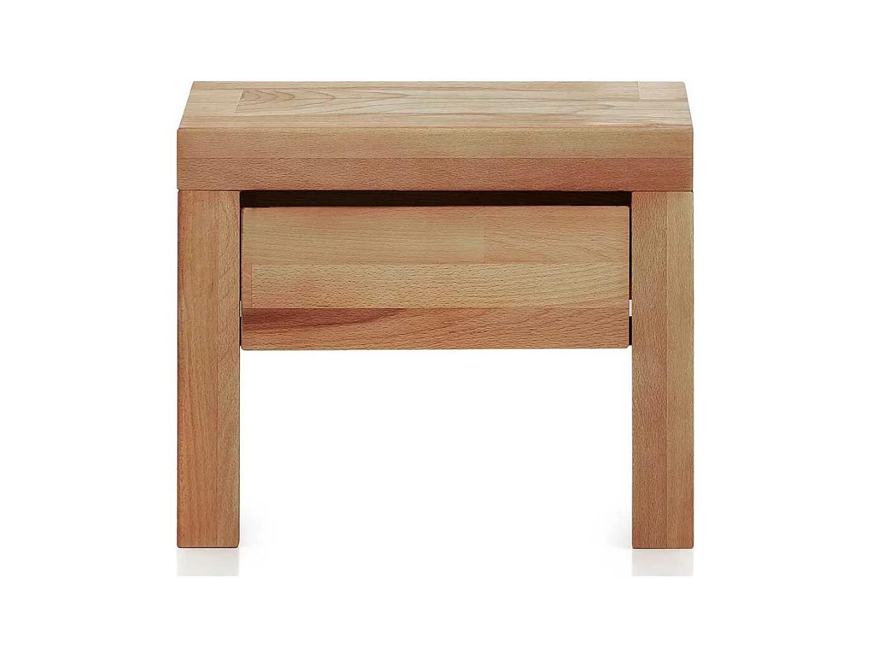 Bett Kernbuche 140x200 cm im Landhausstil 38 cm Einstiegshöhe